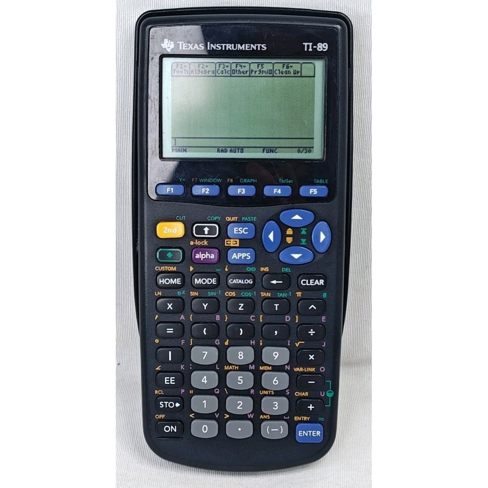 Texas Instruments TI-89 Graphing Calculator Great Working Condition With Cover